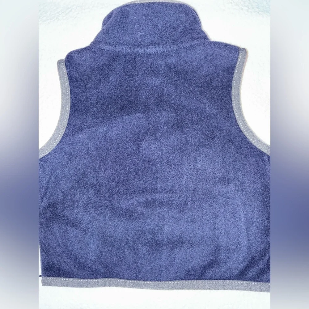 Carters 6 Month Daddy & Son Construction Fleece Zip Up Vest EUC Cute Baby Top